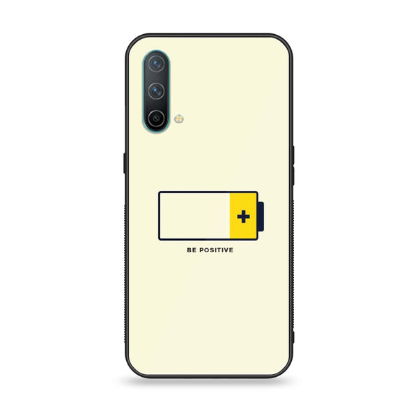 OnePlus Nord CE 5G - Be Positive Design - Premium Printed Glass soft Bumper Shock Proof Case