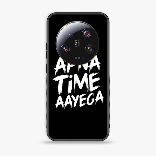 Xiaomi 13 Ultra - Apna Time Ayega - Premium Printed Glass soft Bumper Shock Proof Case