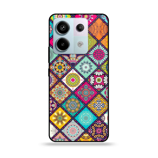 Redmi Note 13 - Mandala Art Design - Premium Metal Printed soft Bumper shock Proof Case  CS-39702