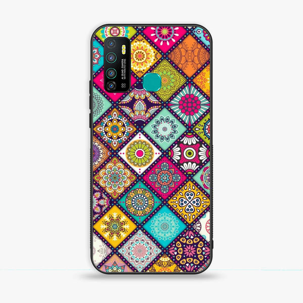 Infinix Hot 9 - Mandala Art Design - Premium Metal Printed soft Bumper shock Proof Case