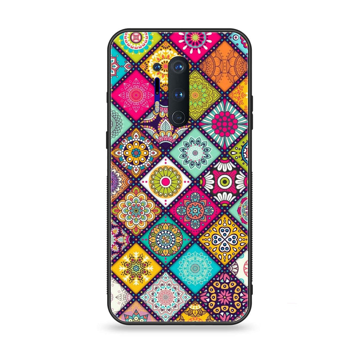 OnePlus 8 Pro - Mandala Art Design - Premium Metal Printed soft Bumper Shock Proof Case