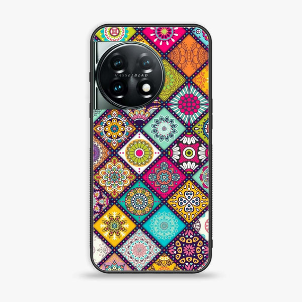 OnePlus 11R - Mandala Art Design - Premium Metal Printed soft Bumper Shock Proof Case
