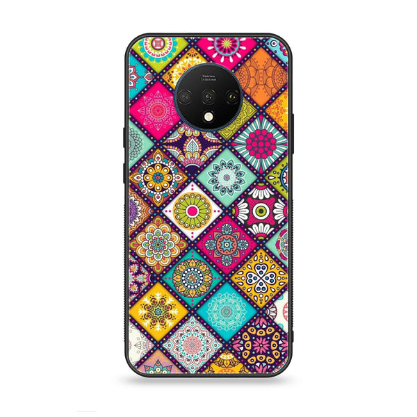 OnePlus 7T - Mandala Art Design - Premium Metal Printed soft Bumper Shock Proof Case CS-50863