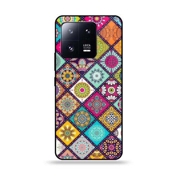 Xiaomi 13 Pro - Mandala Art Design - Premium Printed Glass soft Bumper Shock Proof Case CS-34122
