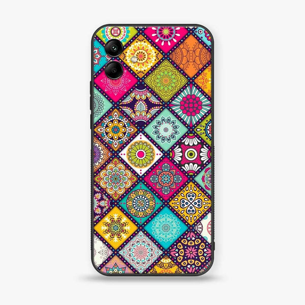 Samsung Galaxy A04e - Mandala Art Design - Premium Printed Glass soft Bumper Shock Proof Case CS-15103