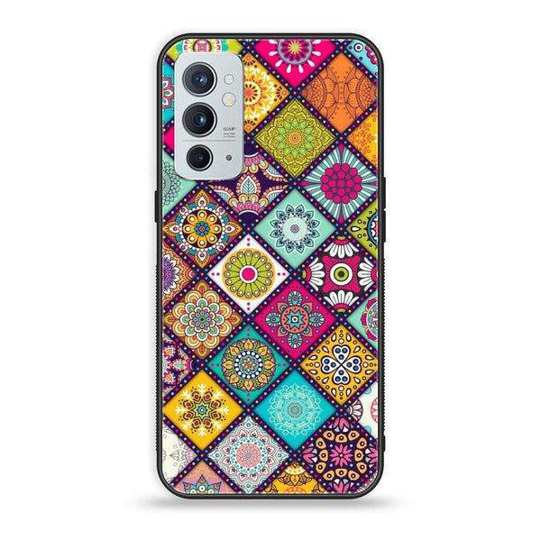 OnePlus 9RT 5G - Mandala Art Design - Premium Printed Glass soft Bumper Shock Proof Case