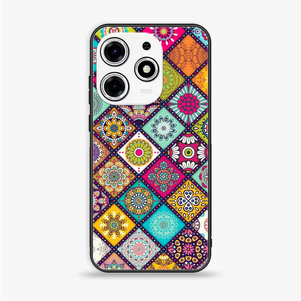Tecno Spark 10 Pro - Mandala Art Design - Premium Printed Glass soft Bumper shock Proof Case CS-17895 CS-17898 CS-41518