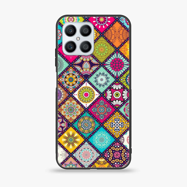 Huawei Honor X8 4G - Mandala Art Design - Premium Metal  Printed soft Bumper shock Proof Case CS-27175