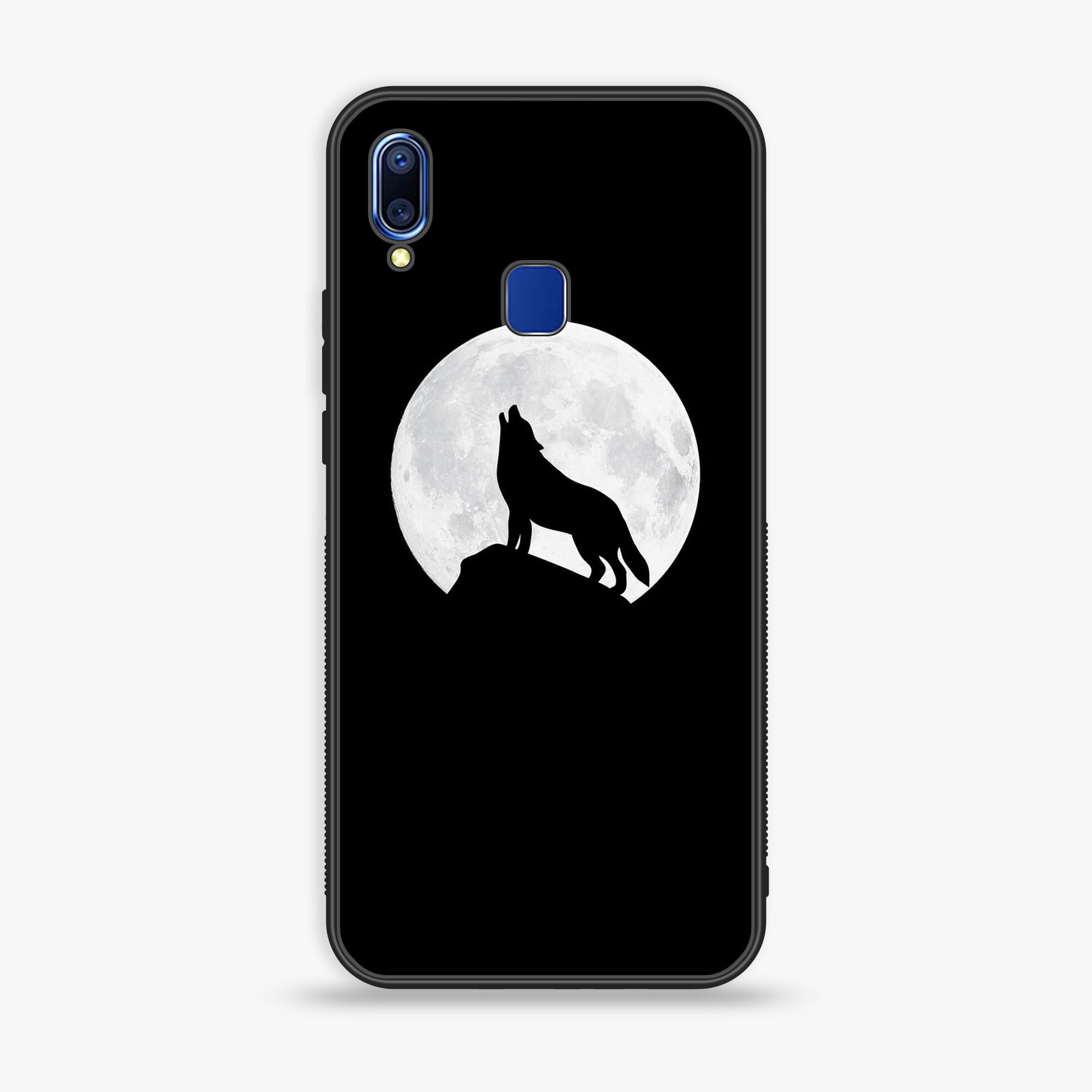 VIVO Y91 - Wolf Series - Premium Printed Glass soft Bumper shock Proof Case