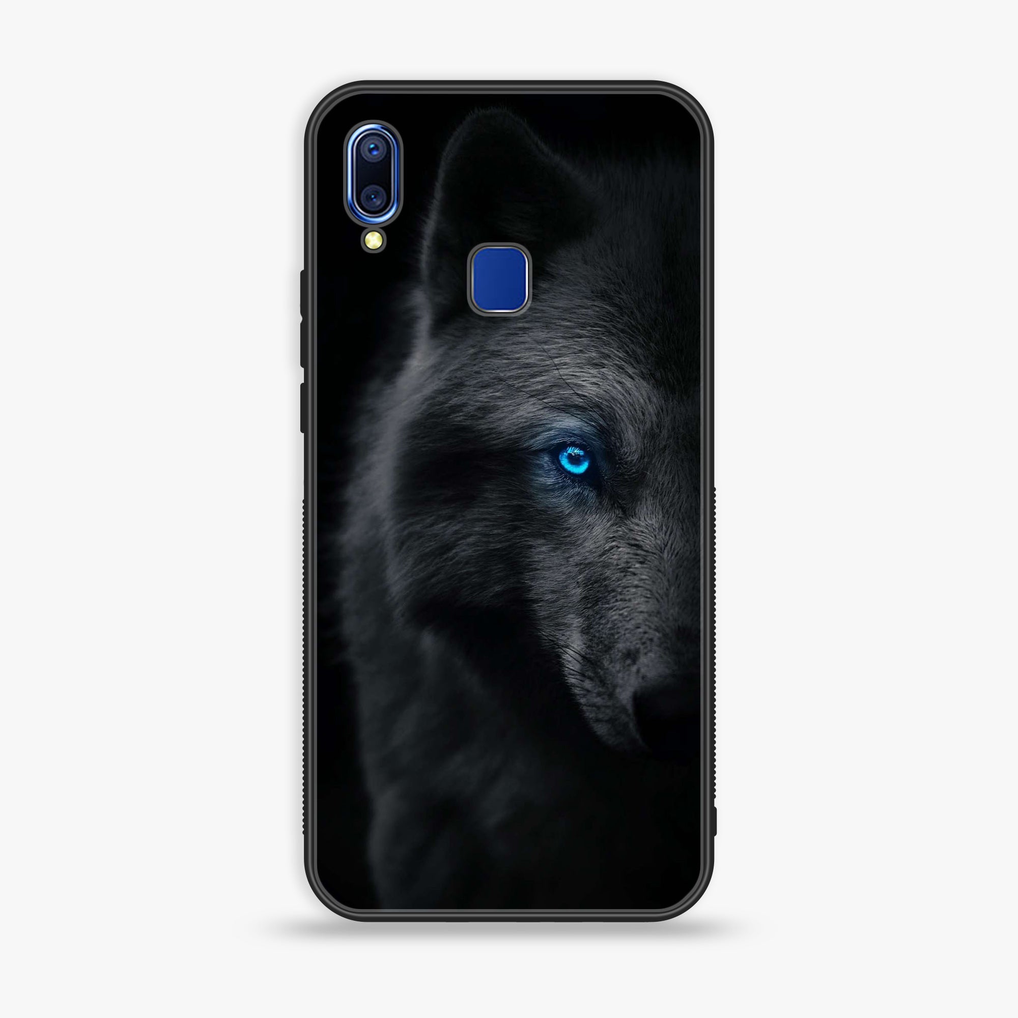 VIVO Y91 - Wolf Series - Premium Printed Glass soft Bumper shock Proof Case