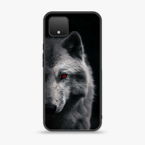 Google Pixel 4 - Wolf  Design 10  - Premium Metal Printed soft Bumper Shock Proof Case  CS-31608