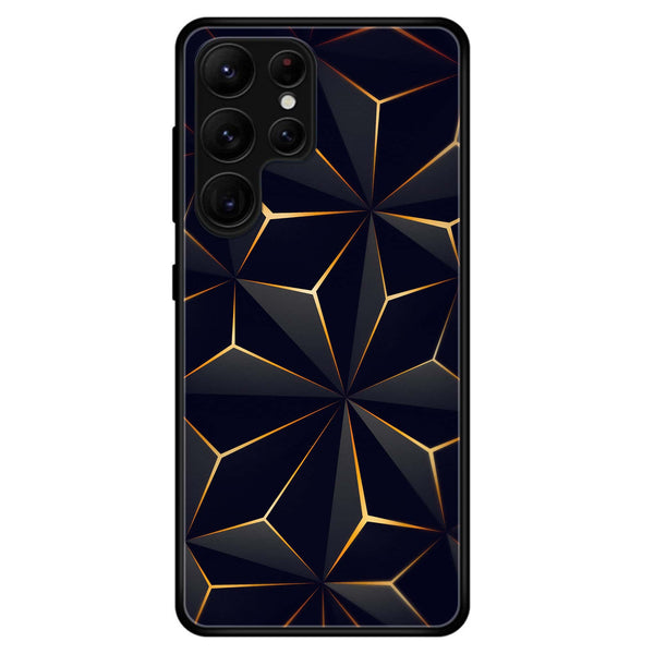 Samsung Galaxy S22 Ultra - 3D Design 3 - Premium Metal Printed soft Bumper shock Proof Case CS-41282