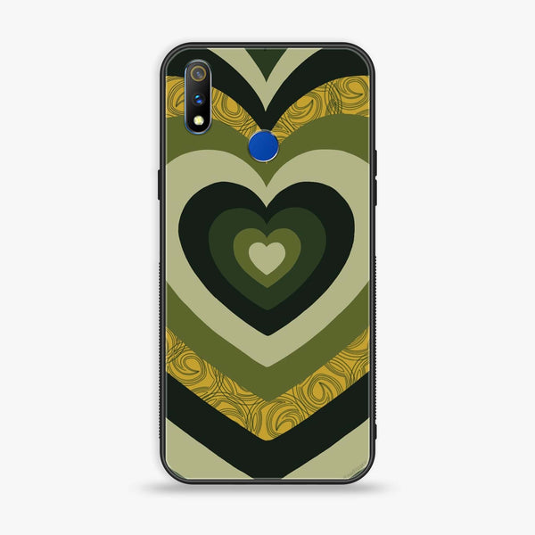 Realme 3 Pro Heart Beat Series 2.0 Premium Printed Glass soft Bumper shock Proof Case