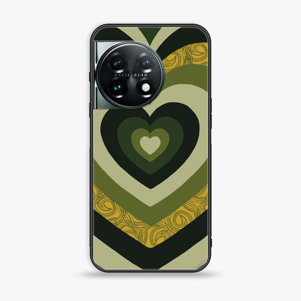 OnePlus 11 5G - Heart Beat Series 2.0 - Premium Printed Glass soft Bumper shock Proof Case