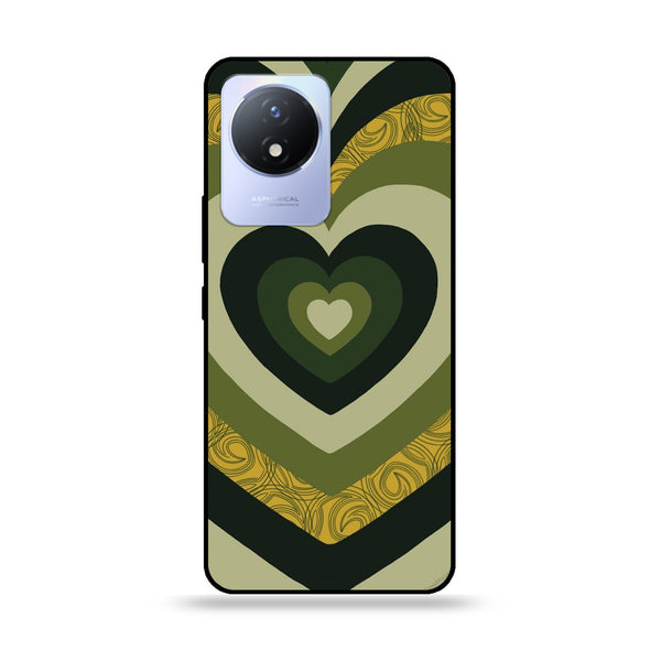Vivo Y02 - Heart Beat 2.0 Series - Premium Printed Glass soft Bumper shock Proof Case