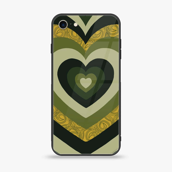 iPhone SE 2022 - Heart Beat Series 2.0 - Premium Printed Glass soft Bumper shock Proof Case