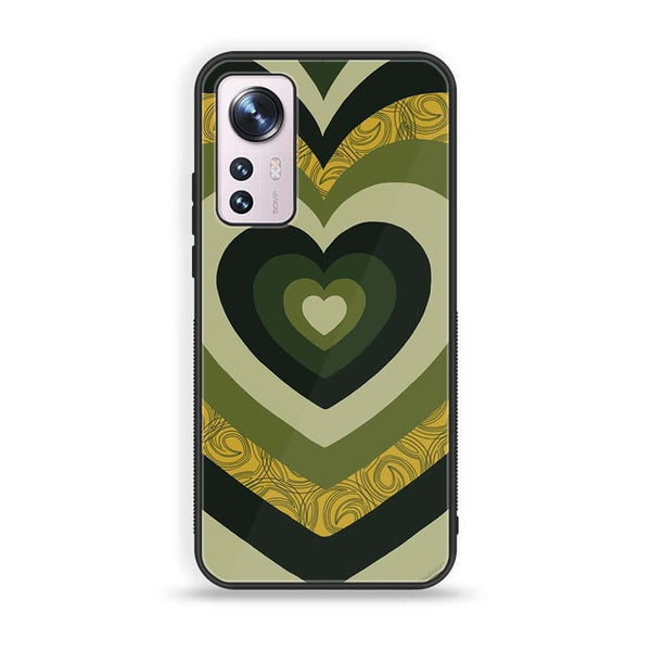 Xiaomi 12X Heart Beat Series 2.0 Premium Printed Glass soft Bumper shock Proof Case