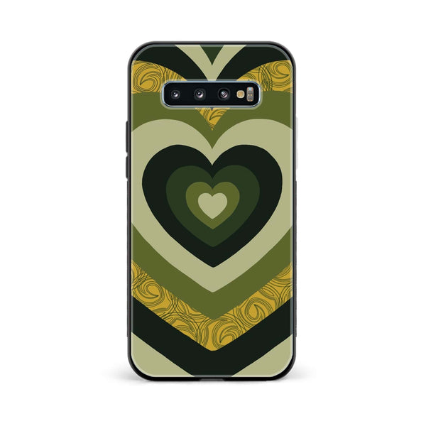 Galaxy S10 Plus - Heart Beat Series 2.0 - Premium Printed Glass soft Bumper shock Proof Case