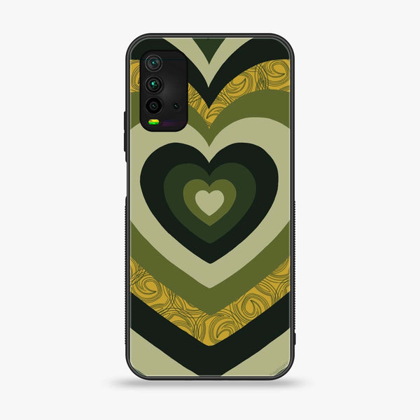 Xiaomi Redmi 9T - Heart Beat Series 2.0 - Premium Printed Glass soft Bumper shock Proof Case
