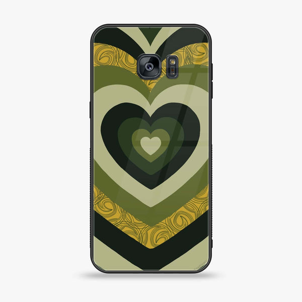 Samsung Galaxy S7 - Heart Beat Series 2.0 - Premium Printed Glass soft Bumper shock Proof Case