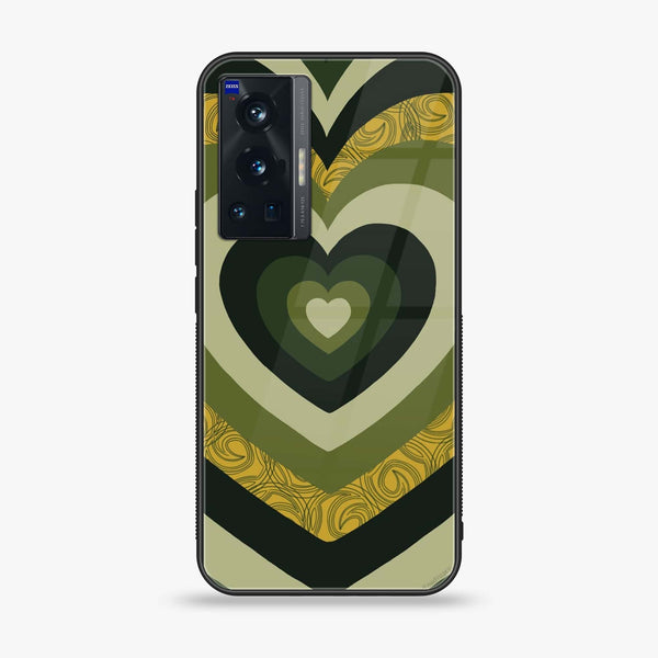 Vivo X70 Pro - Heart Beat Series 2.0 - Premium Printed Glass soft Bumper shock Proof Case