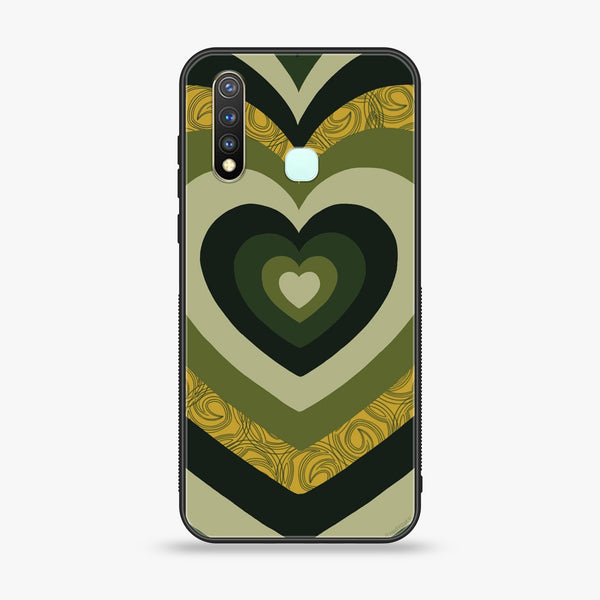Vivo Y19 Heart Beat Series 2.0 Premium Printed Glass soft Bumper shock Proof Case