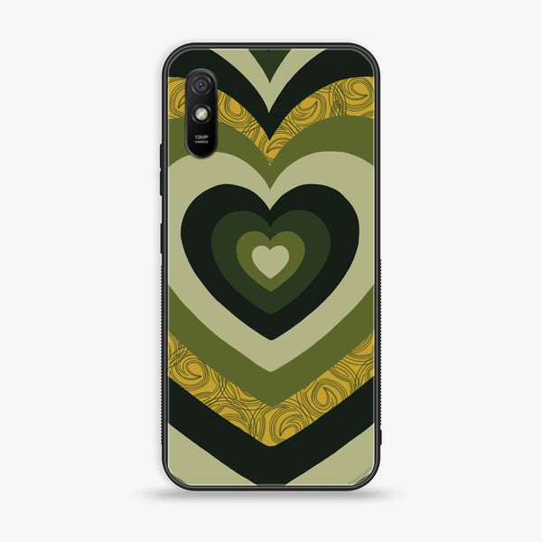 Xiaomi Redmi 9A - Heart Beat Series 2.0 - Premium Printed Glass soft Bumper shock Proof Case