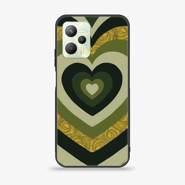 Realme C35 - Heart Beat 2.0 Series - Premium Printed Glass soft Bumper shock Proof Case