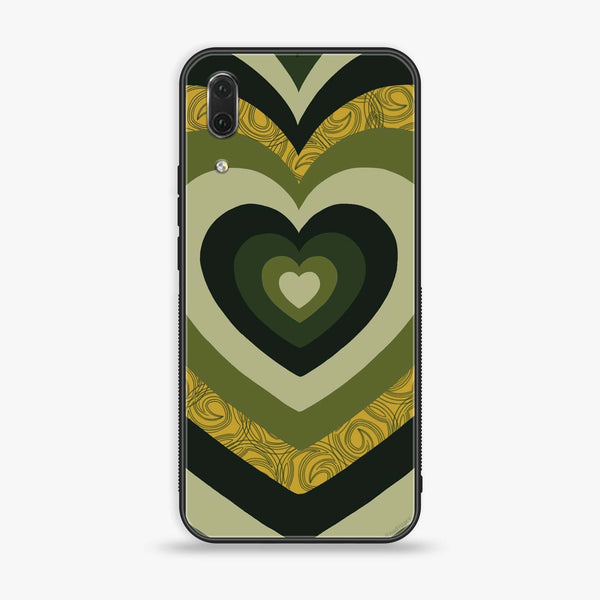 Huawei P20 - Heart Beat Series 2.0 - Premium Printed Glass soft Bumper shock Proof Case