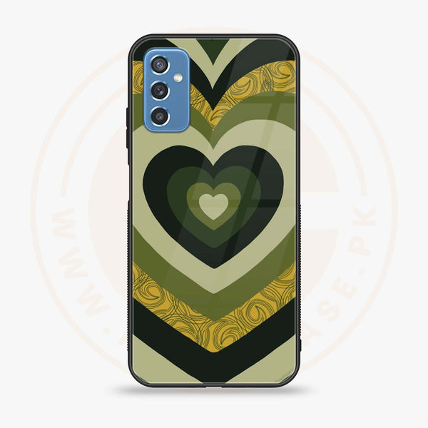 Samsung Galaxy M52 5G - Heart Beat Series 2.0 - Premium Printed Glass soft Bumper shock Proof Case
