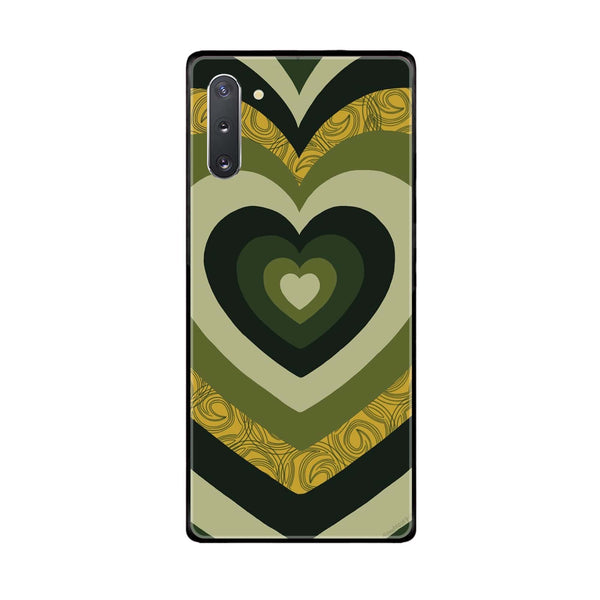 Samsung Galaxy Note 10 5G Heart Beat Series 2.0 Premium Printed Glass soft Bumper shock Proof Case