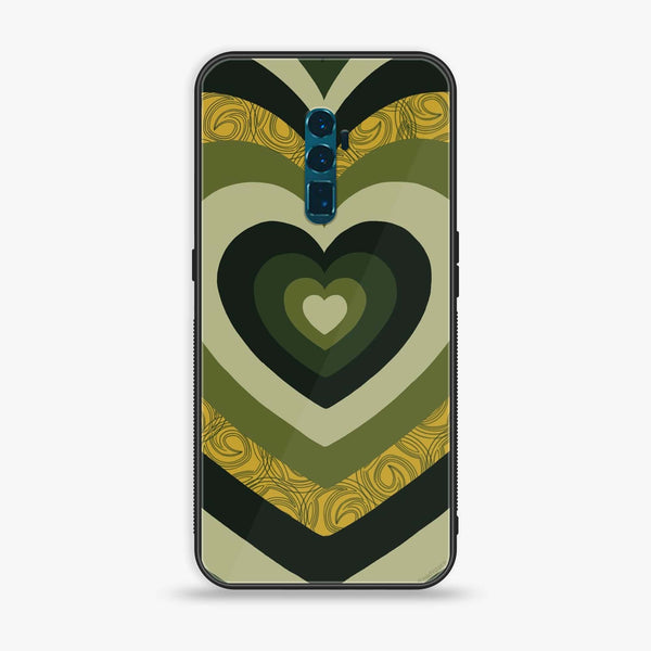 OPPO Reno 10x Zoom Heart Beat Series 2.0 Premium Printed Glass soft Bumper shock Proof Case