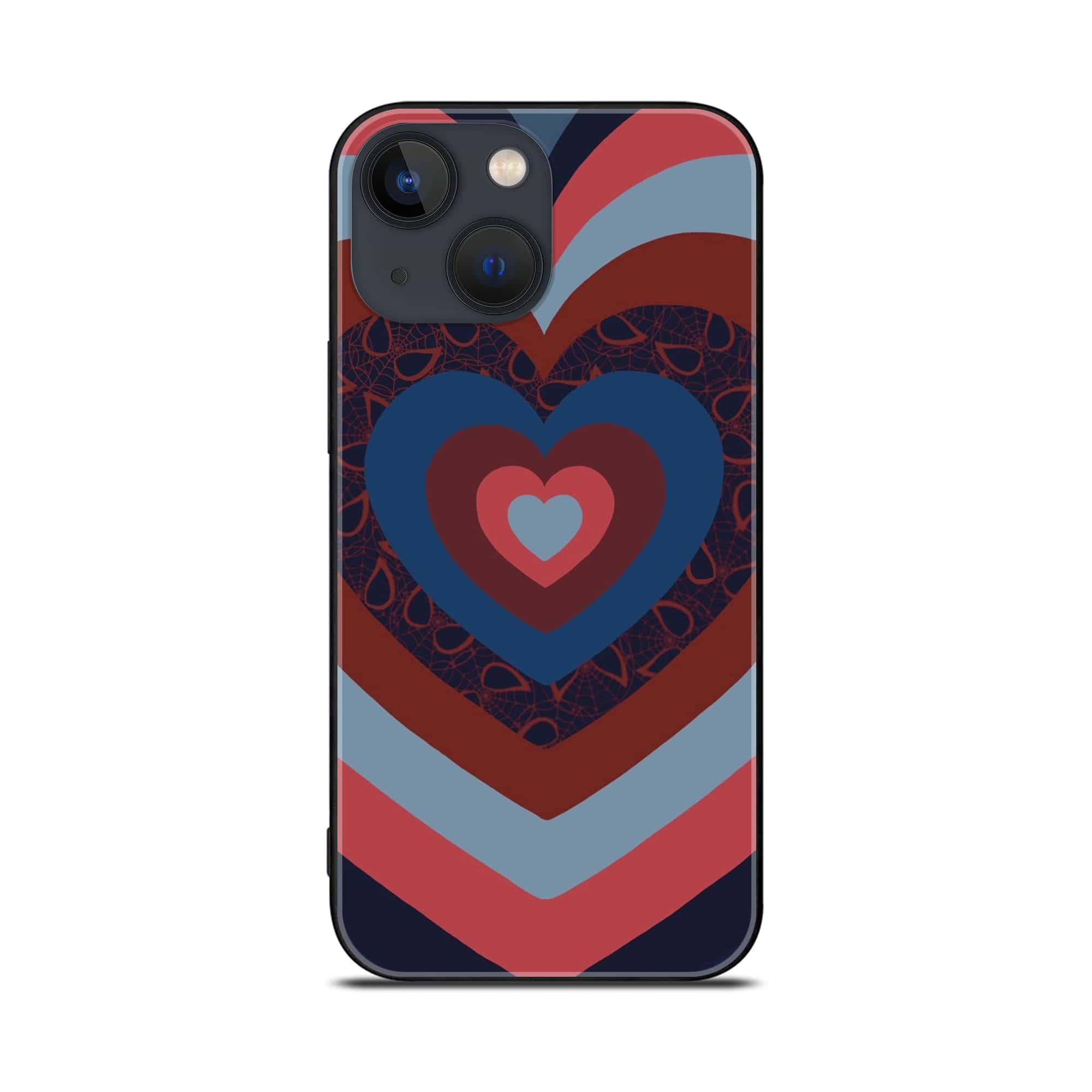 iPhone 14 Plus - Heart Beat Series 2.0 - Premium Printed Glass soft Bumper shock Proof Case