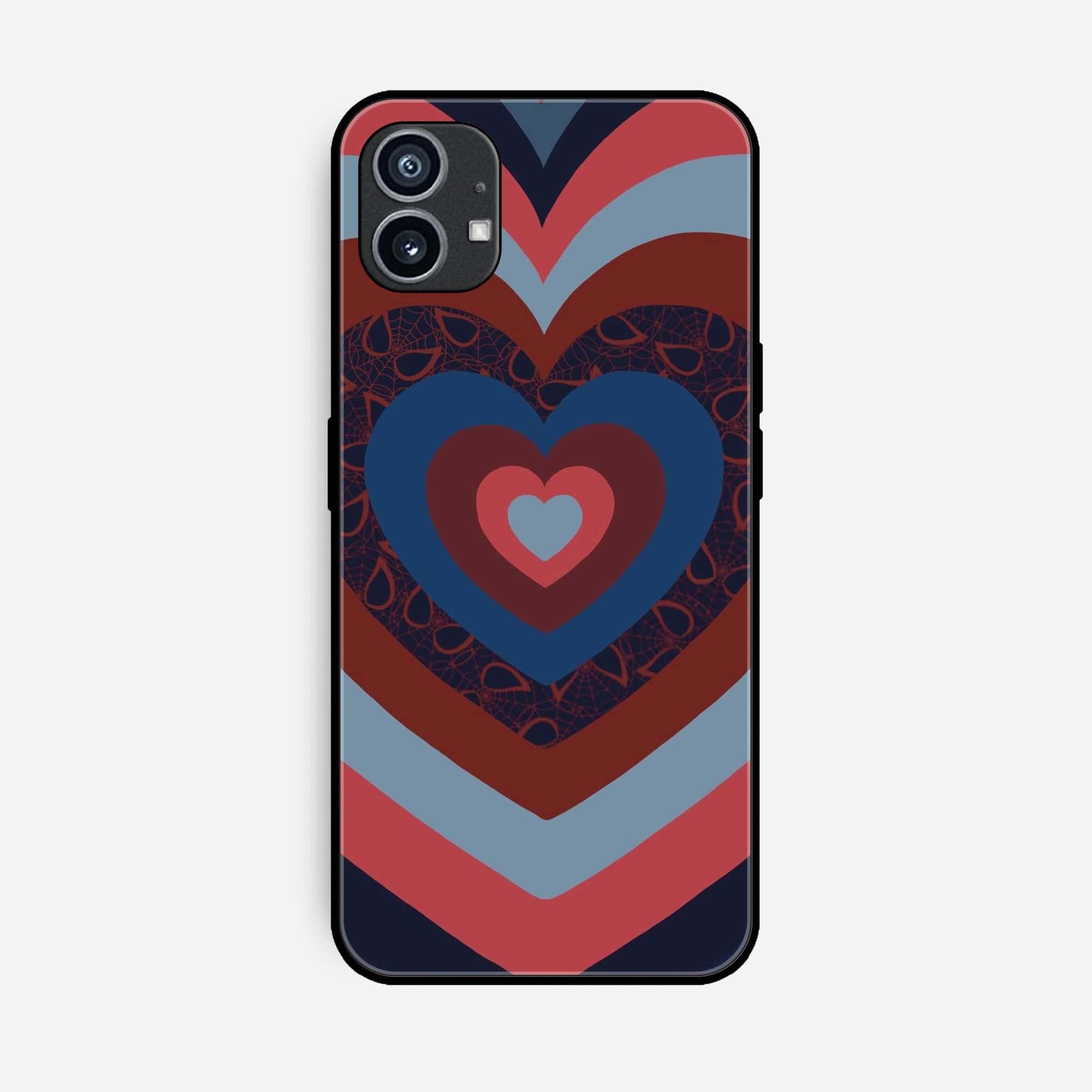 Nothing Phone (1) Heart Beat Series 2.0 Premium Printed Glass soft Bumper shock Proof Case