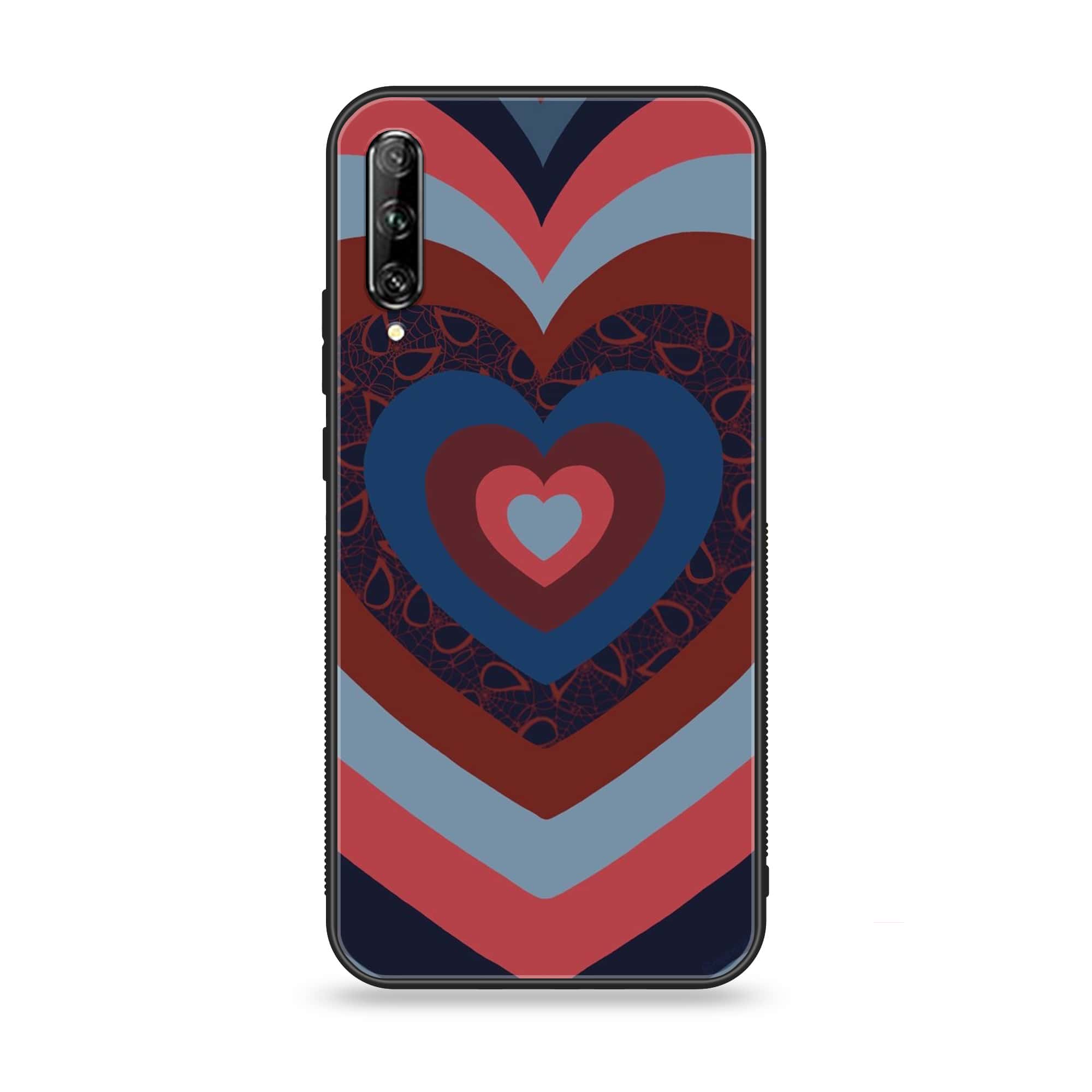 Huawei Y9s - Heart Beat 2.0 Series - Premium Printed Glass soft Bumper shock Proof Case