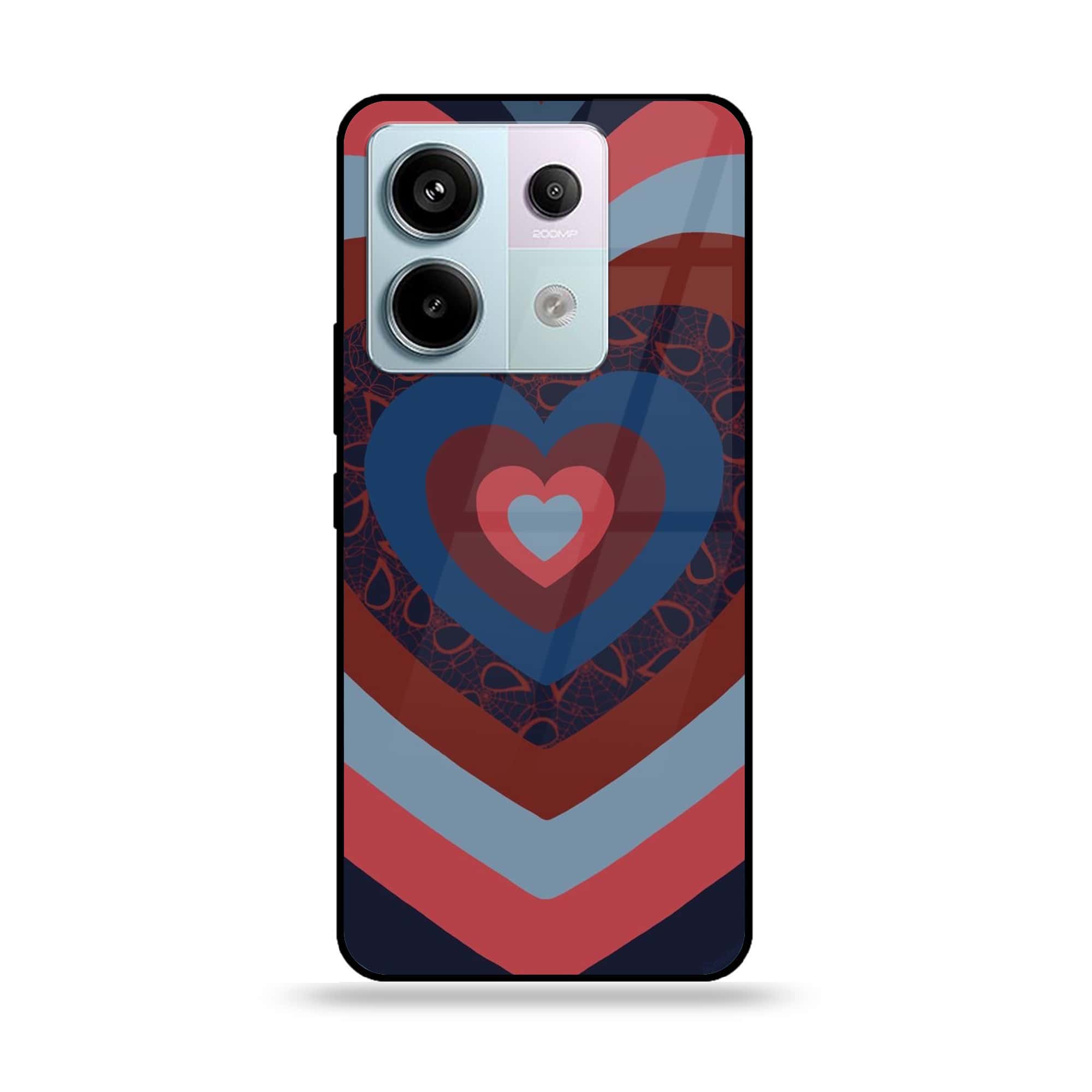 Redmi Note 13 - Heart Beat Series 2.0 - Premium Metal Printed soft Bumper shock Proof Case