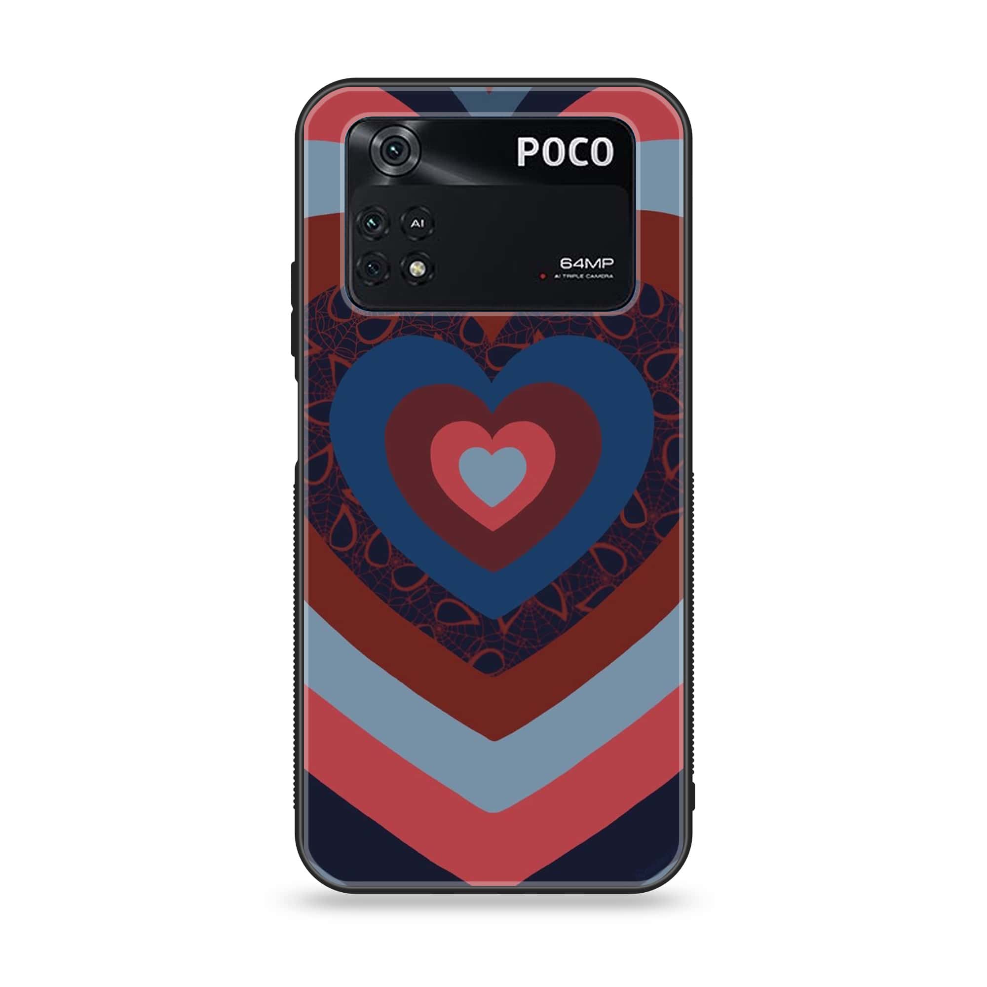 Xiaomi Poco M4 Pro 4G - Heart Beat Series 2.0 - Premium Printed Glass soft Bumper shock Proof Case