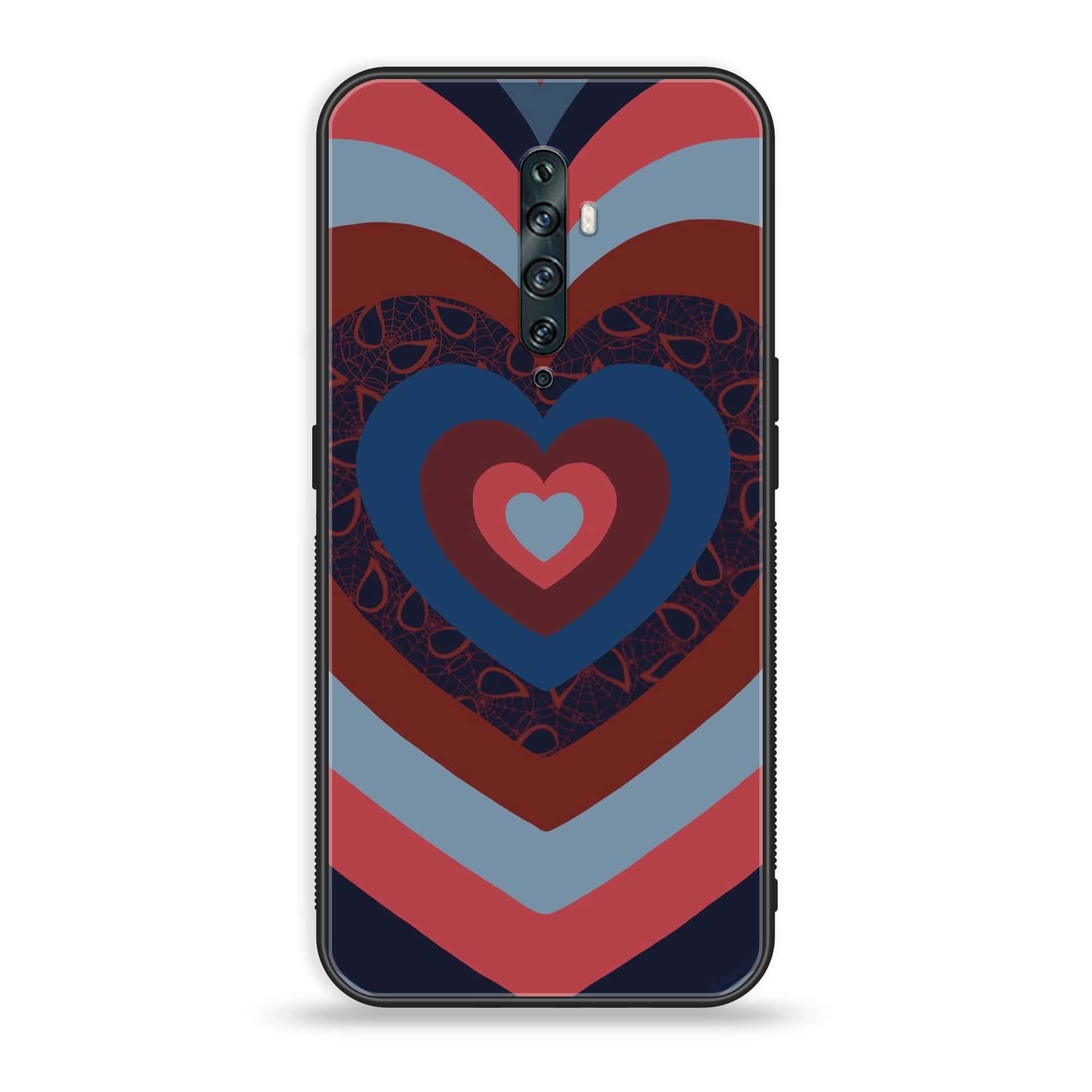 OPPO Reno 2f - Heart Beat Series 2.0 - Premium Printed Glass soft Bumper shock Proof Case