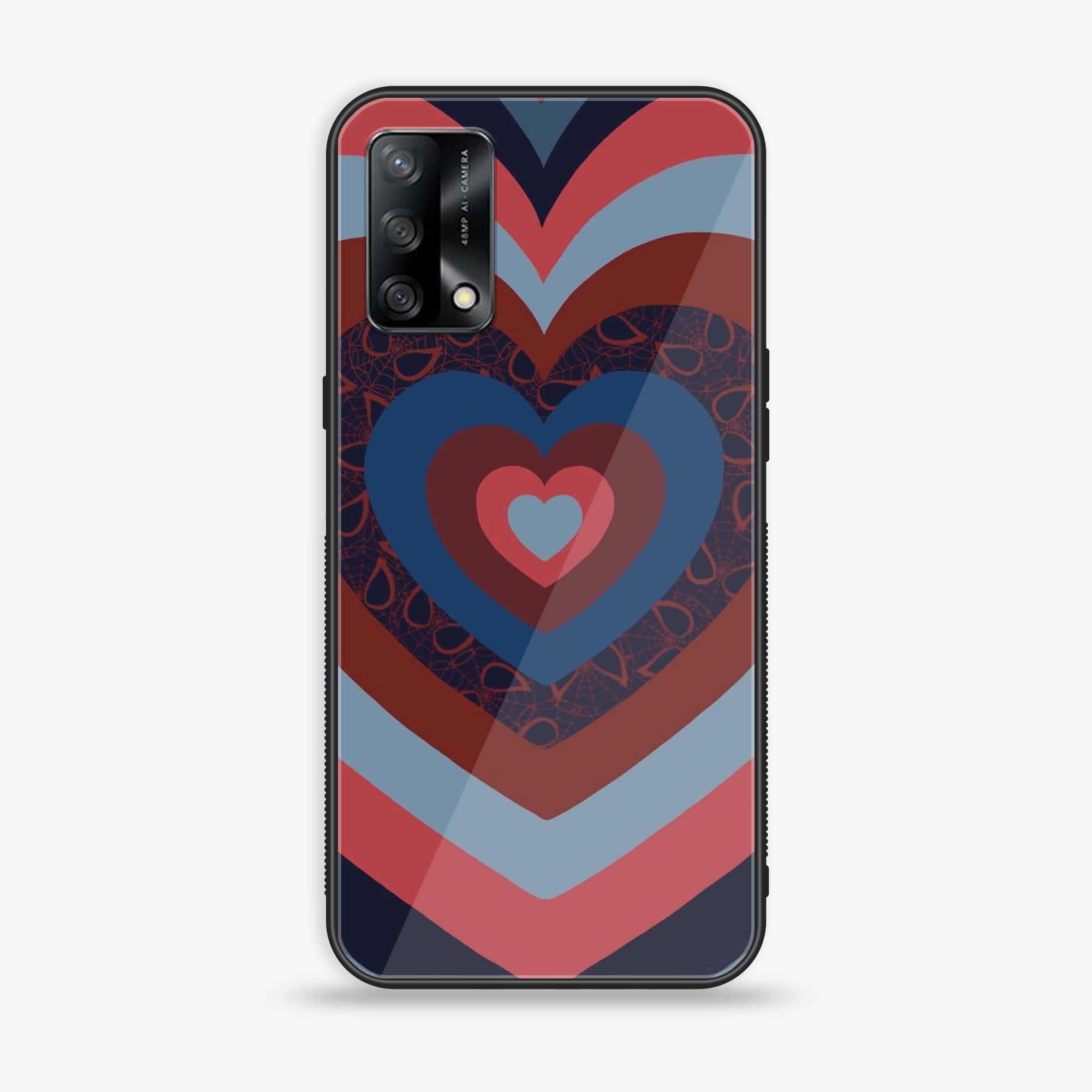 Oppo F19s - Heart Beat Series 2.0 - Premium Metal Printed soft Bumper shock Proof Case