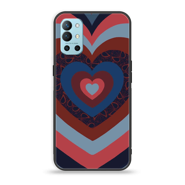 OnePlus 9R - Heart Beat Series 2.0 - Premium Printed Glass soft Bumper shock Proof Case