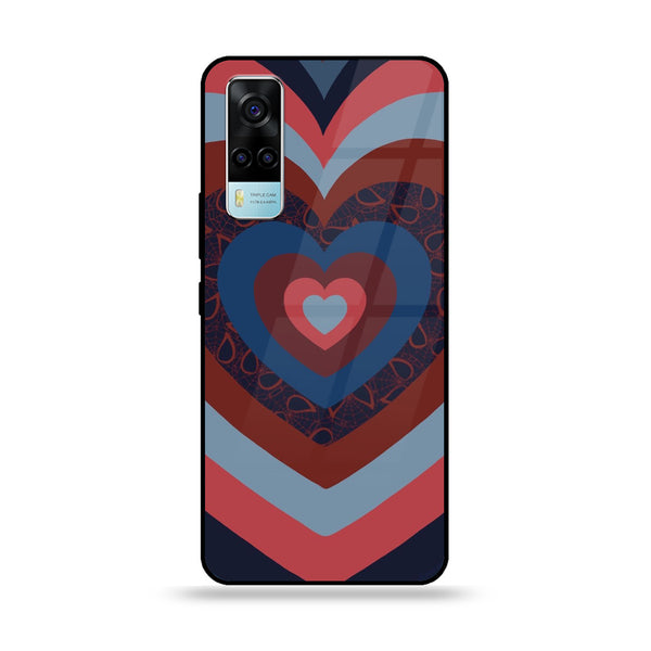 Vivo Y53s 4G Heart Beat Series 2.0 Premium Printed Glass soft Bumper shock Proof Case