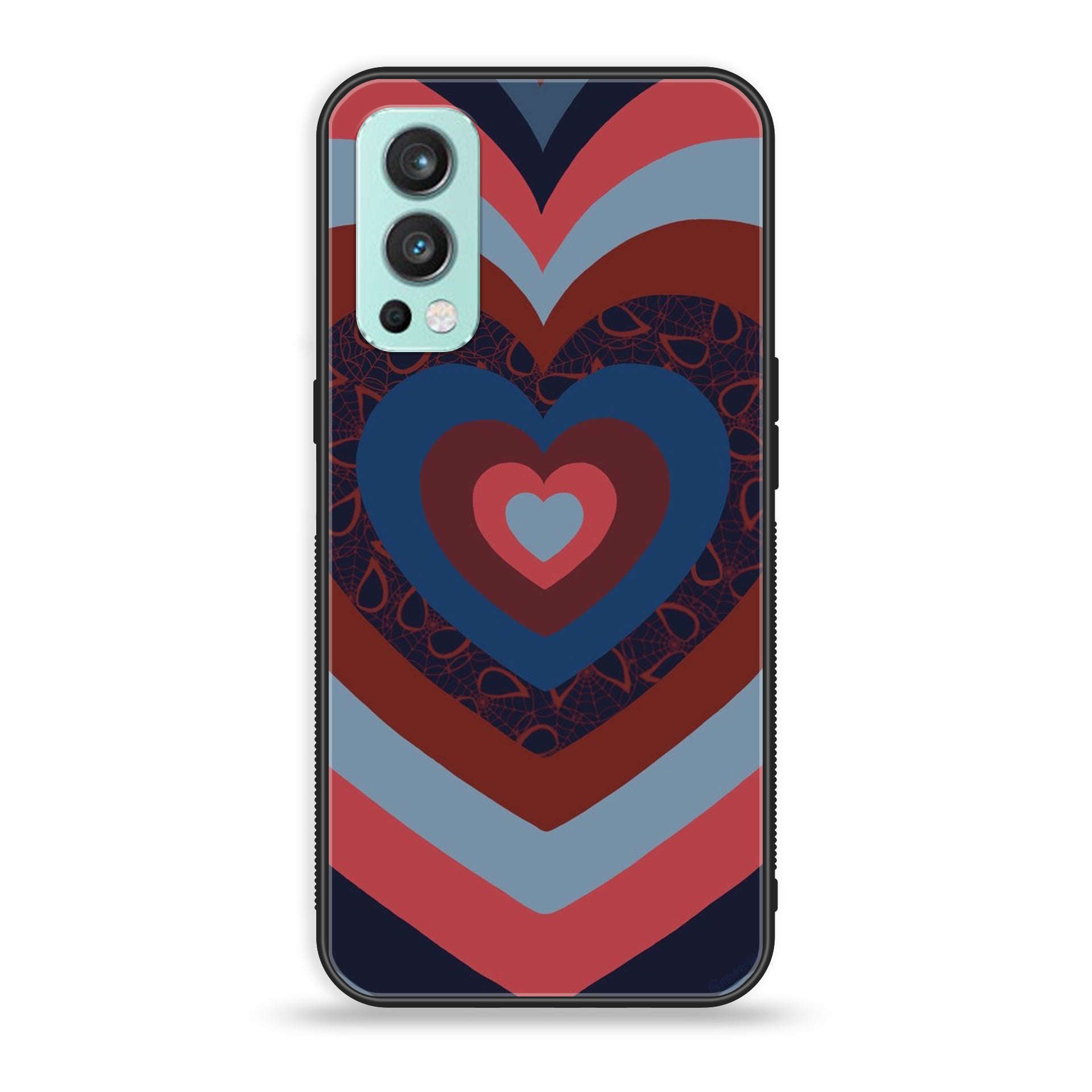 OnePlus Nord 2 5G - Heart Beat Series 2.0 - Premium Printed Glass soft Bumper shock Proof Case