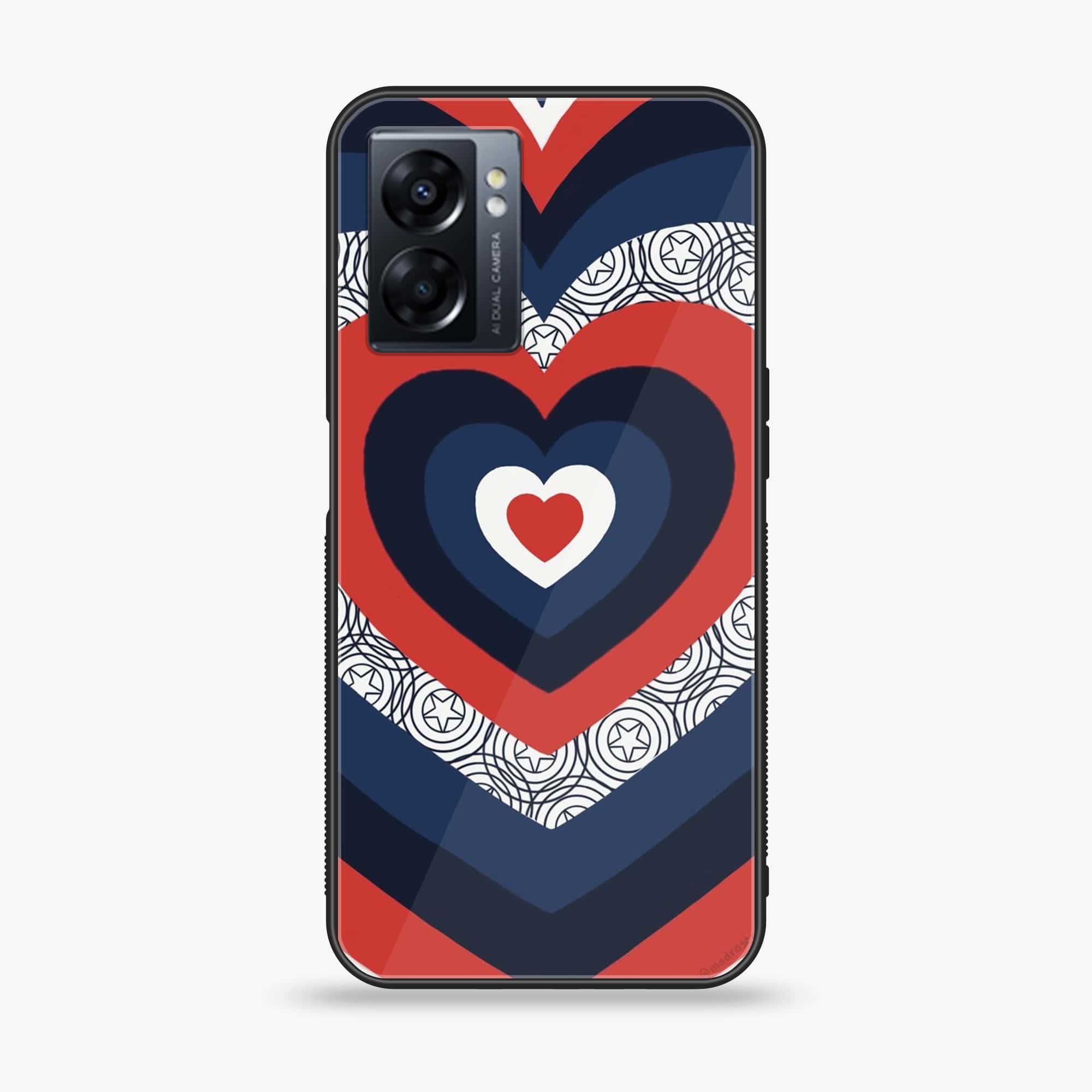 Oppo A77 4G - Heart Beat Series 2.0 - Premium Metal Printed soft Bumper shock Proof Case