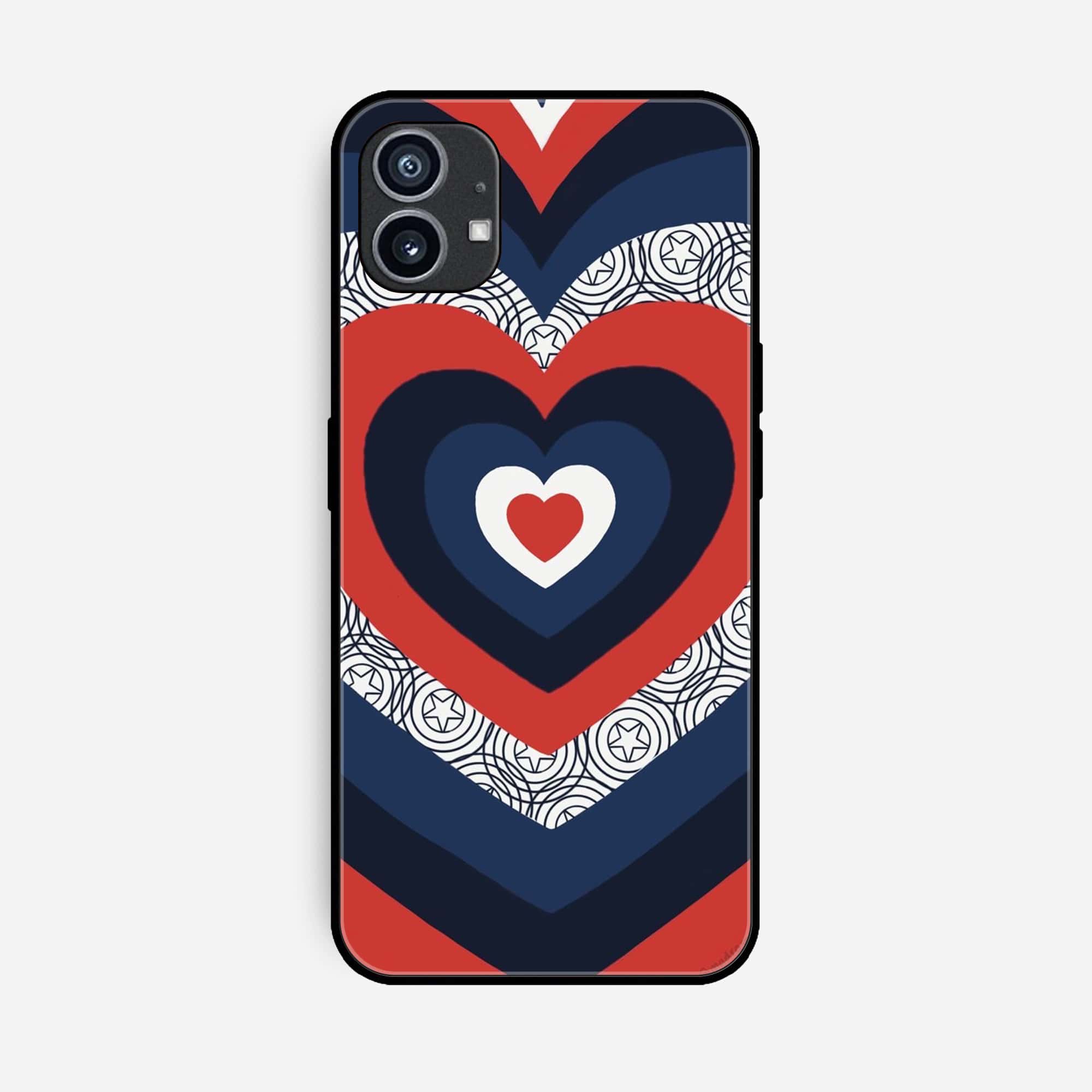 Nothing Phone (1) Heart Beat Series 2.0 Premium Printed Glass soft Bumper shock Proof Case