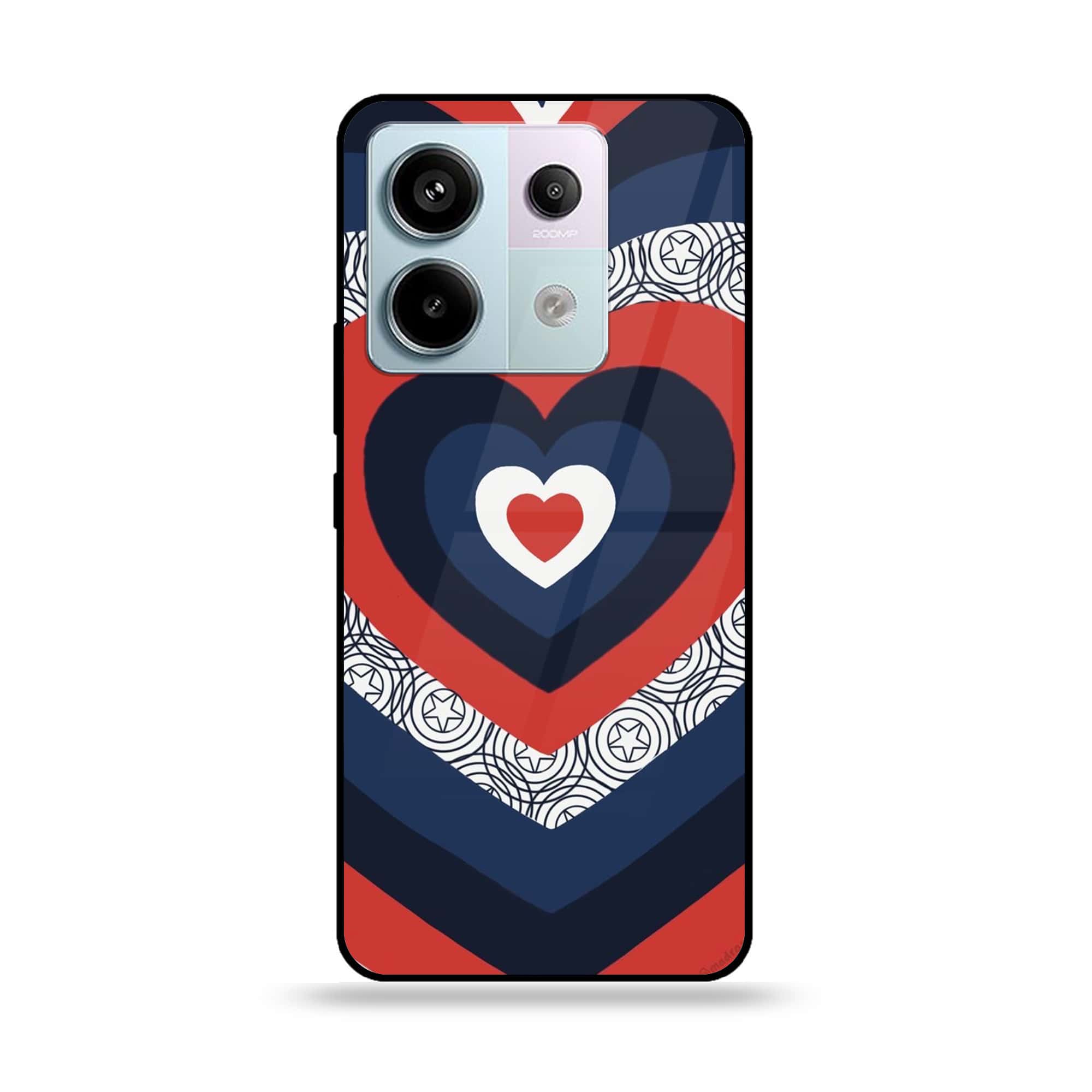 Redmi Note 13 - Heart Beat Series 2.0 - Premium Metal Printed soft Bumper shock Proof Case