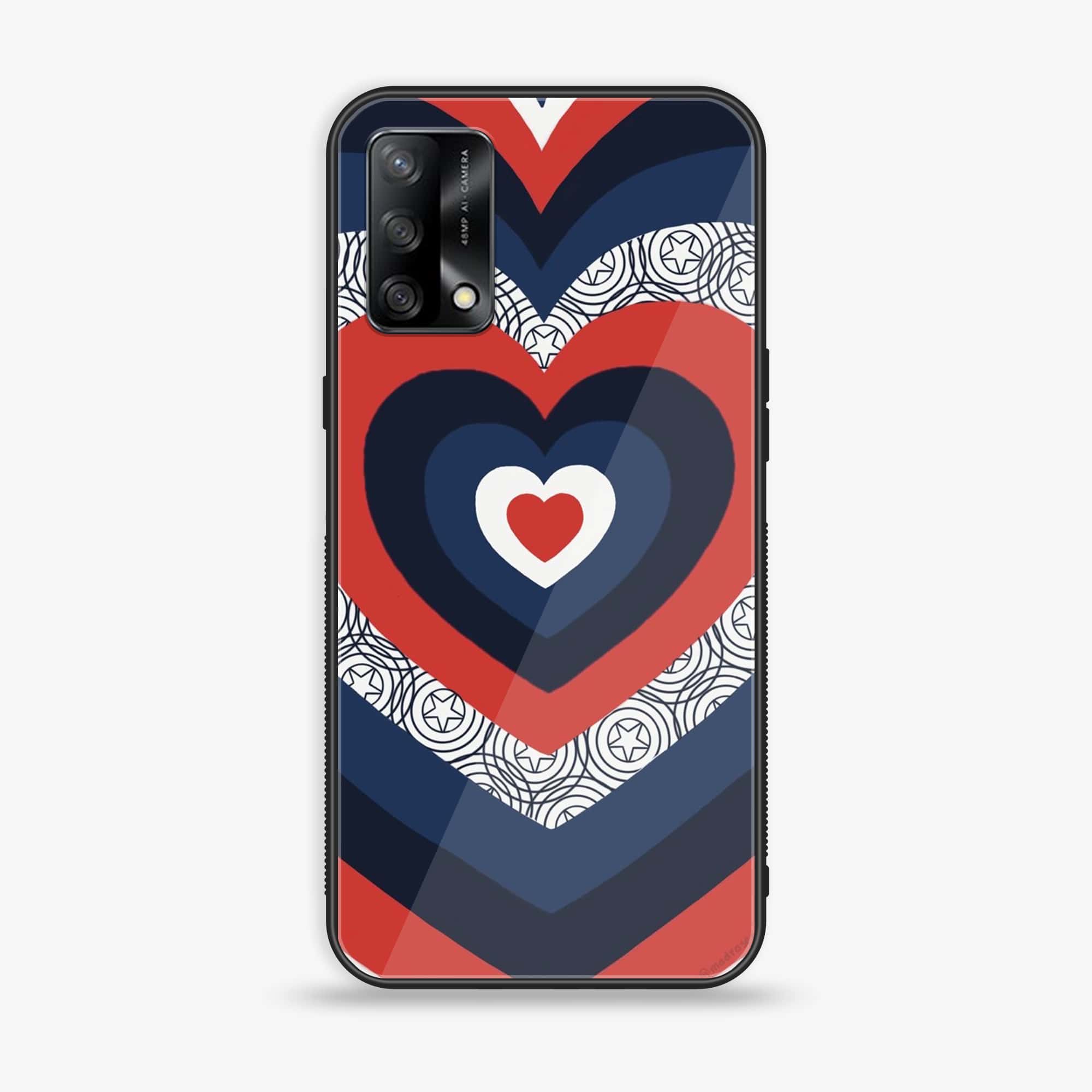 Oppo F19s - Heart Beat Series 2.0 - Premium Metal Printed soft Bumper shock Proof Case