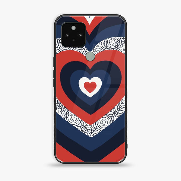 Google Pixel 5a - Heart Beat 2.0  Design 3 - Premium Printed Glass soft Bumper shock Proof Case CS-15922