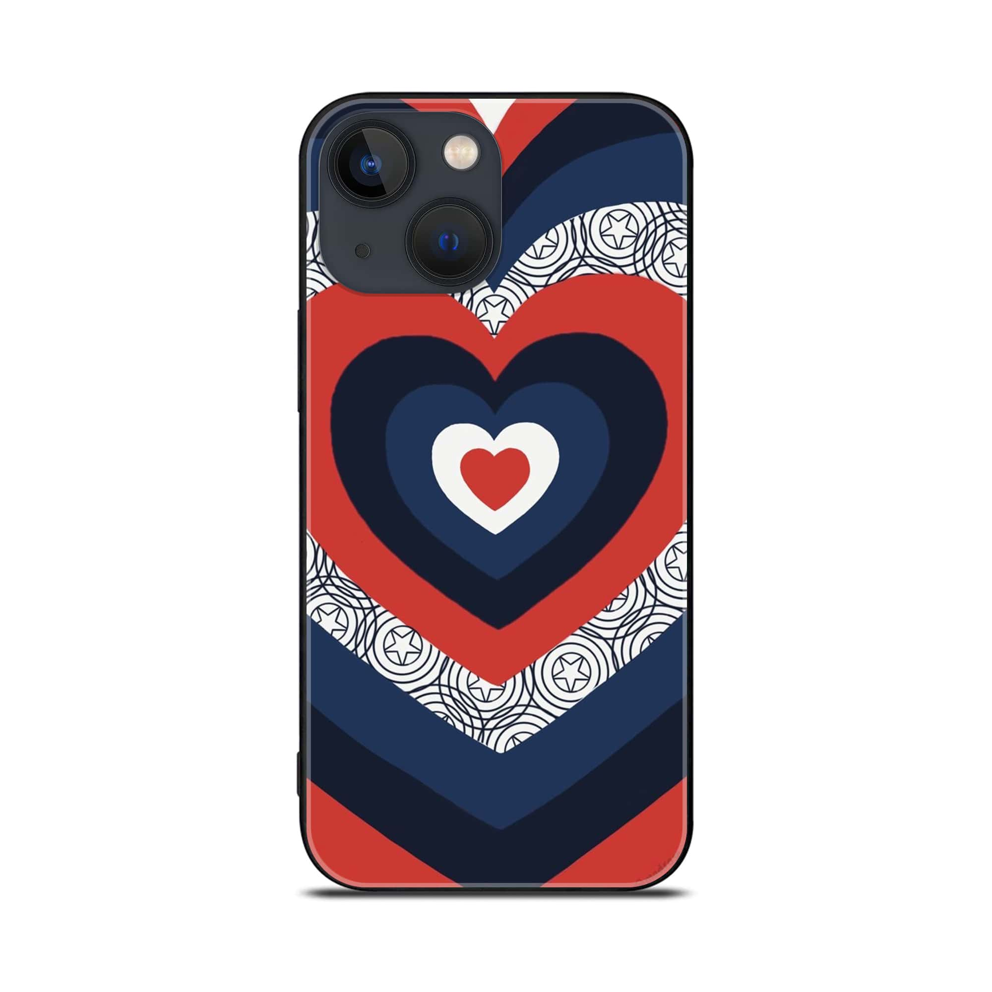 iPhone 14 Plus - Heart Beat Series 2.0 - Premium Printed Glass soft Bumper shock Proof Case