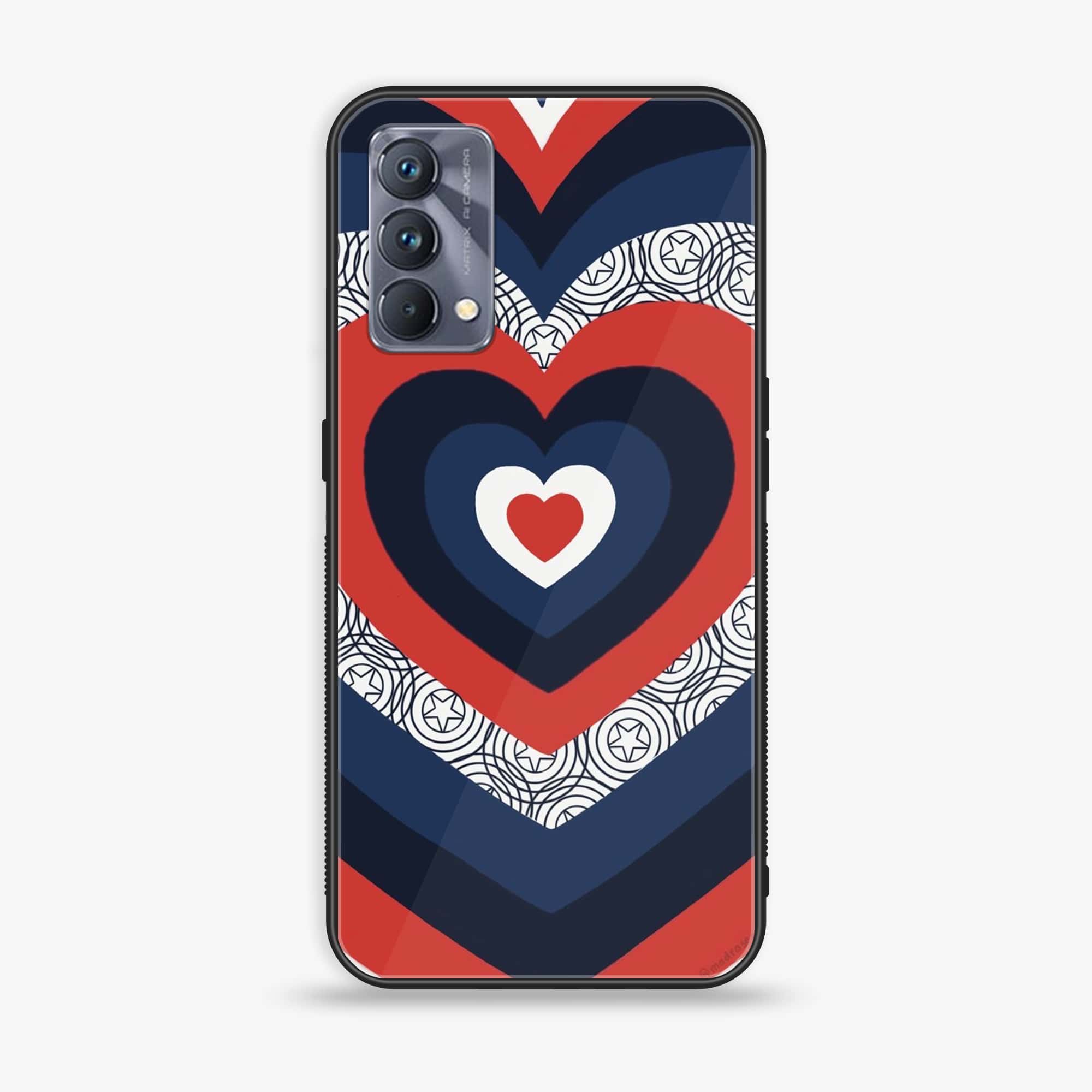 Realme GT Master Edition Heart Beat Series 2.0  Premium Printed Glass soft Bumper shock Proof  Case