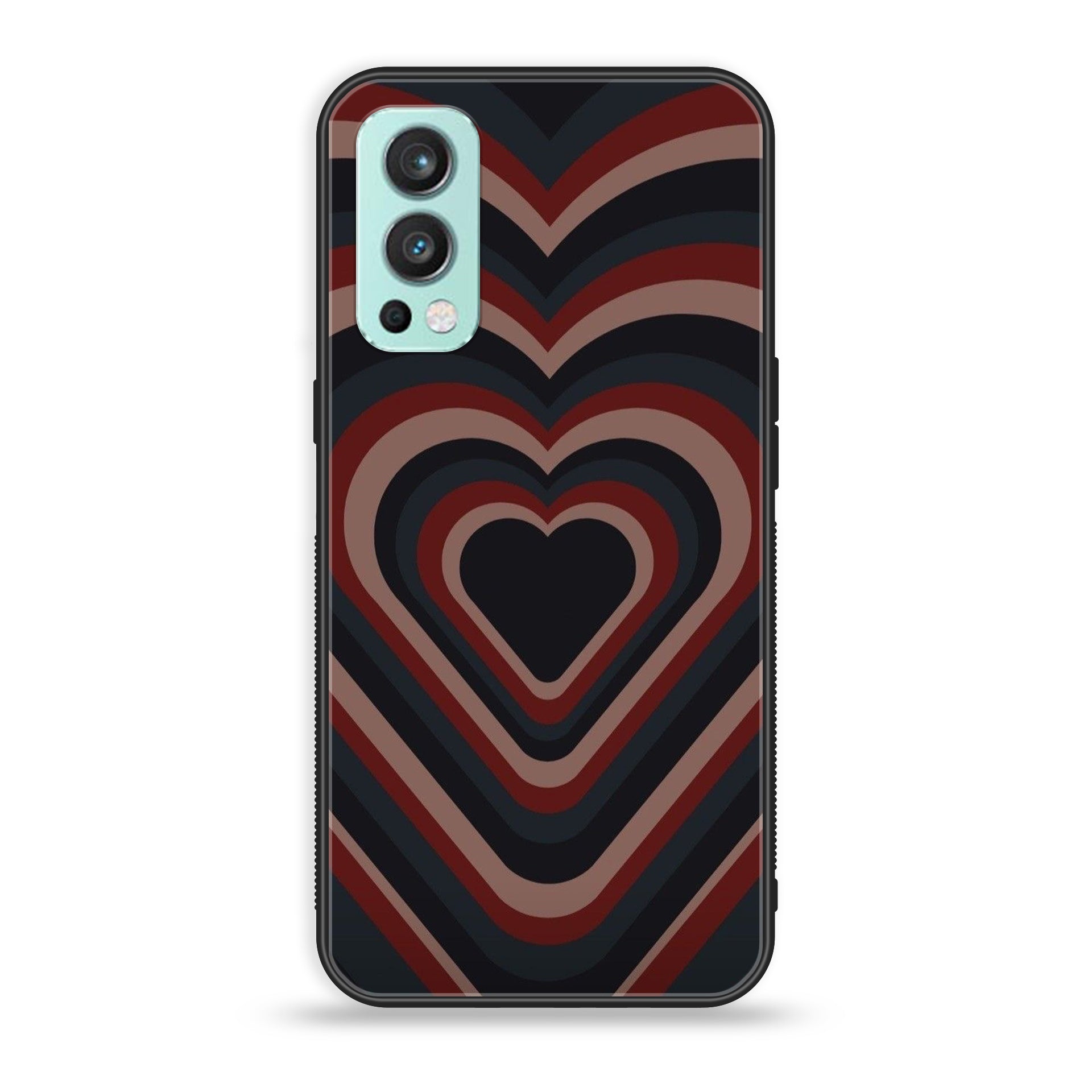 OnePlus Nord 2 5G - Heart Beat Series 2.0 - Premium Printed Glass soft Bumper shock Proof Case